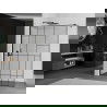 Mexen Kioto douchewand Walk-in 140 x 200 cm, zwart patroon 8 mm, zwart - 800-140-101-70-78