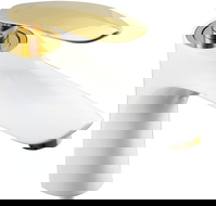 Mexen Lily grifo de lavabo, blanco/dorado - 73600-25