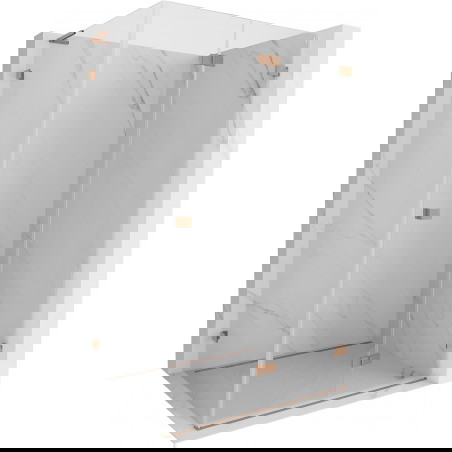 Mexen Lunar-F L πτυσσόμενη καμπίνα ντους δεξιά 85 x 70 cm, διαφανής,