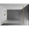 Mexen Kioto paroi de douche Walk-in 140 x 200 cm, givre 8 mm, or - 800-140-101-50-30