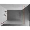 Mexen Kioto Duschwand Walk-in 140 x 200 cm, Mattglas 8 mm, Roségold - 800-140-101-60-30
