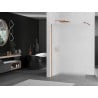 Mexen Kioto Duschwand Walk-in 140 x 200 cm, Mattglas 8 mm, Roségold - 800-140-101-60-30