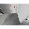 Mexen Kioto Duschwand Walk-in 140 x 200 cm, Frost 8 mm, Roségold - 800-140-101-60-30