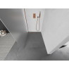 Mexen Kioto Duschwand Walk-in 140 x 200 cm, Mattglas 8 mm, Roségold - 800-140-101-60-30