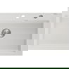 Mexen Elix granieten spoelbak 1-komorige 800 x 500 mm, wit, chroom sifon - 6527801005-20