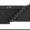 Mexen Elix Granitspüle 1-beckig 800 x 500 mm, schwarz/silber metallic, schwarzer Siphon - 6527801005-73-B