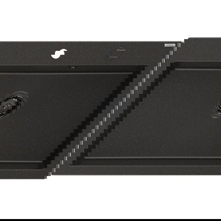 Mexen Elix νεροχύτης γρανίτης 1 θαλάμου 800 x 500 mm, μαύρο/χρυσό μεταλλικό,