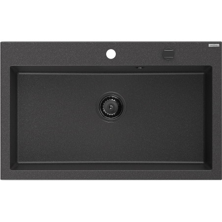 Mexen Elix graniitköögivalamu 1-kausiga 800 x 500 mm, must täpiline, must sifoon - 6527801005-76-B