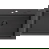 Mexen Elix granieten spoelbak 1-komerig 800 x 500 mm, zwart gespikkeld, zwarte sifon - 6527801005-76-B