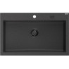 Mexen Elix graniitköögivalamu 1-kausiga 800 x 500 mm, must täpiline, must sifoon - 6527801005-76-B