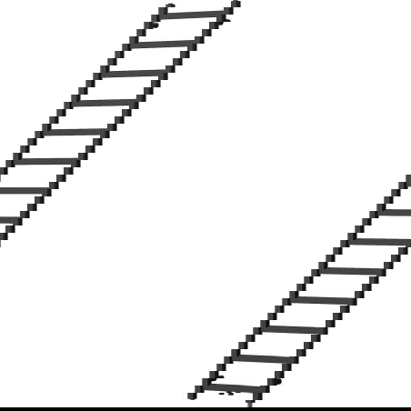 Mexen Bolt πετσετοκρεμάστρα μπάνιου 1800 x 400 mm, 406 W, μαύρο - W126-1800-400-00-70