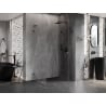 Mexen Lunar-F L foldable shower cabin right 80 x 70 cm, transparent, gun gray brushed - 836L-080-070-66-00-P