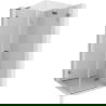 Mexen Lunar-F L Duschkabine klappbar rechts 80 x 80 cm, transparent, gebürstetes Gun Grau - 836L-080-080-66-00-P