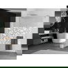 Mexen Kioto+ douchewand met plank Walk-in 90 x 200 cm, wit patroon, chroom - 800-090-121-01-85