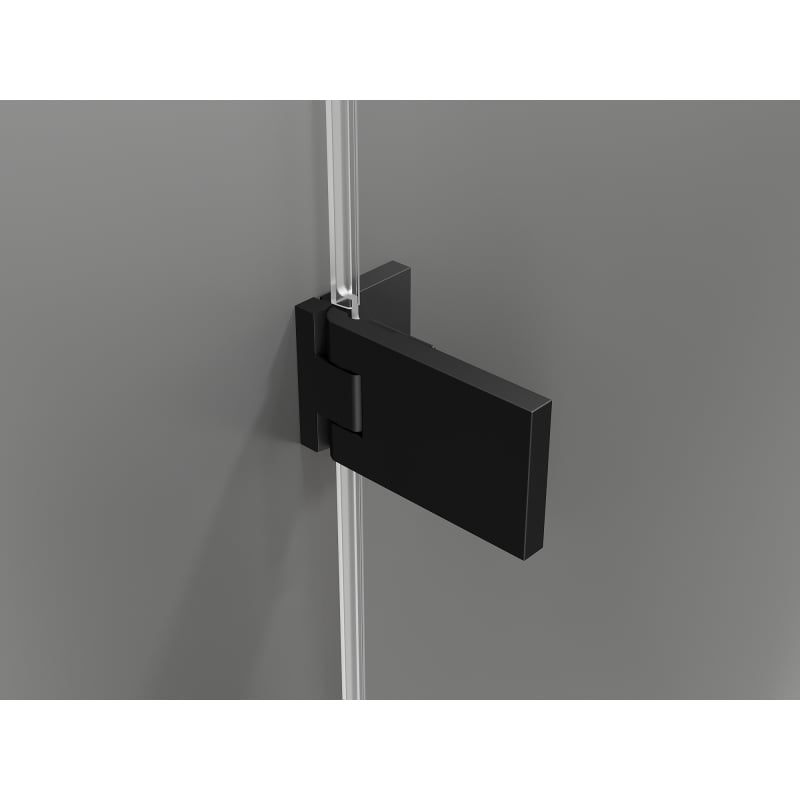 Mexen Lunar-F L faltbare Duschkabine rechts 95 x 90 cm, transparent, schwarz - 836L-095-090-70-00-P