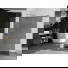 Mexen Kioto Duschwand Walk-in 140 x 200 cm, graphit 8 mm, Chrom - 800-140-101-01-40
