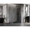 Mexen Lunar-F L volditav dušinurk parempoolne 95 x 80 cm, läbipaistev, gun metal - 836L-095-080-95-00-P