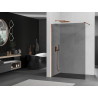 Mexen Kioto dušisein Walk-in 130 x 200 cm, grafiit 8 mm, roosa kuld - 800-130-101-60-40