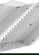 Mexen Lunar-F L Duschkabine klappbar rechts 100 x 90 cm, transparent, Gunmetal - 836L-100-090-95-00-P