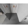 Mexen Kioto paroi de douche Walk-in 130 x 200 cm, miroir 8 mm, or rose - 800-130-101-60-50
