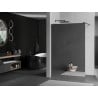 Mur de douche Mexen Kioto Walk-in 140 x 200 cm, miroir 8 mm, noir - 800-140-101-70-50