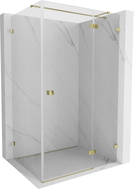 Mexen Lunar T kabina za tuš s desnim otvaranjem 125 x 120 cm, prozirna, zlatna - 834T-125-120-50-00-P