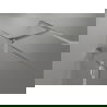 Mexen Lunar T Duschkabine schwenkbar rechts 140 x 80 cm, transparent, gebürsteter Nickel - 834T-140-080-97-00-P