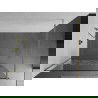 Mexen Kioto douchewand Walk-in 100 x 200 cm, wit patroon 8 mm, goud - 800-100-101-50-85