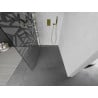 Mexen Kioto douchescherm Walk-in 130 x 200 cm, wit patroon 8 mm, goud - 800-130-101-50-85