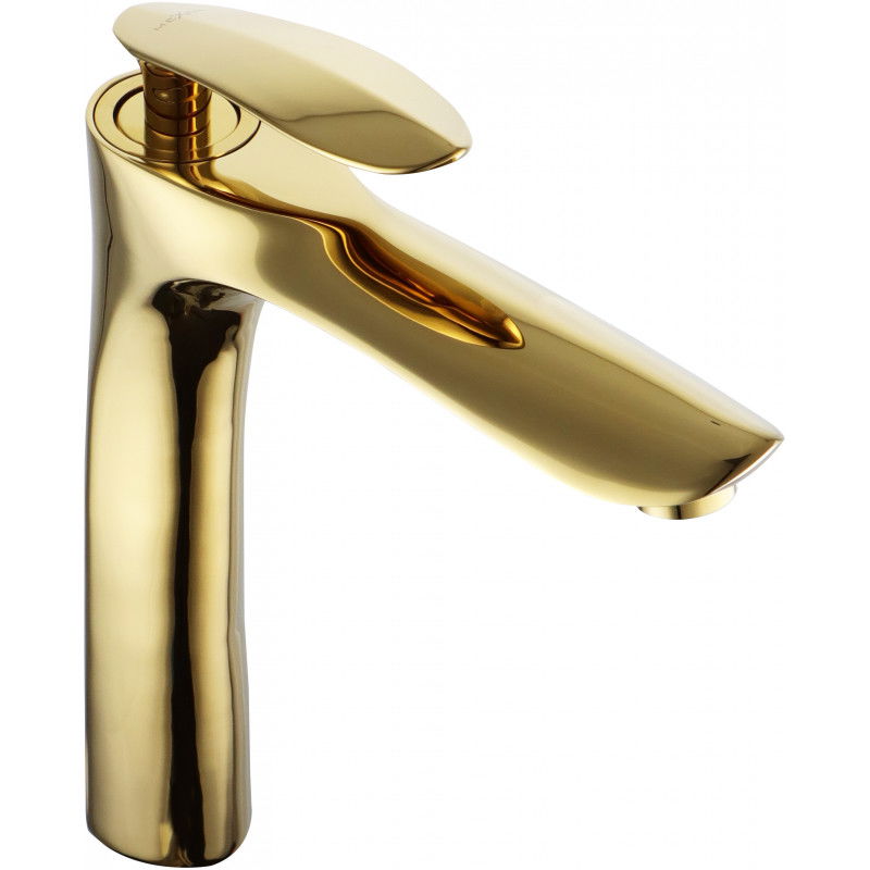 Mexen Lily rubinetto alto per lavabo, dorato - 73610-50