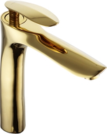 Mexen Lily grifo de lavabo alto, dorado - 73610-50