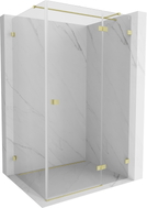 Mexen Lunar T paremakse hingedega dušikabiin parem 110 x 100 cm, läbipaistev, kuldne harjatud - 834T-110-100-55-00-P