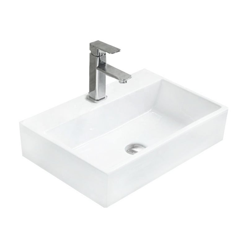 Mexen Paula opbouwwastafel 53 x 36 cm, wit - 21935300