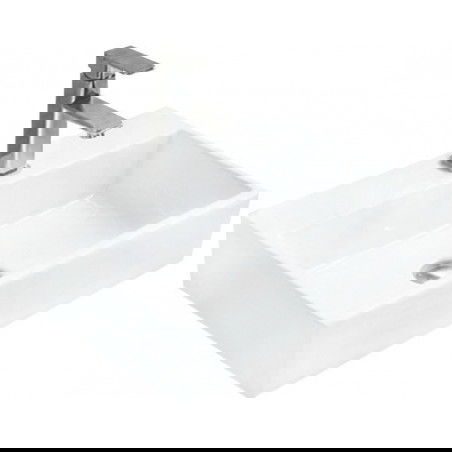 Mexen Paula tason päälle asennettava pesuallas 53 x 36 cm, valkoinen - 21935300