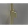 Mexen Lunar T Duschkabine Drehbar rechts 140 x 100 cm, transparent, gebürstetes Gold - 834T-140-100-55-00-P