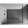 Mexen Kioto Dušisein Walk-in 90 x 200 cm, valge muster 8 mm, must - 800-090-101-70-85