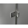 Mexen Lunar T tuš kabina s preklopnim desnim vratima 130 x 120 cm, prozirna, brušeni nikal - 834T-130-120-97-00-P