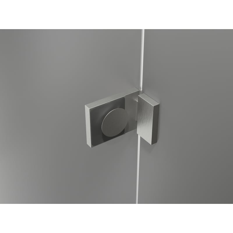 Mexen Lunar T desna klizna tuš kabina 140 x 120 cm, prozirna, brušeni nikal - 834T-140-120-97-00-P