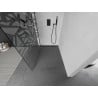 Mexen Kioto paroi de douche Walk-in 120 x 200 cm, motif blanc 8 mm, noir - 800-120-101-70-85