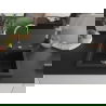 Mexen Elix Granitspüle 1-becken 600 x 500 mm, Schwarz/Silber Metallic, Siphon Chrom - 6525601005-73