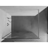 Mexen Kioto Walk-in Shower Wall 80 x 200 cm, White Wave 8 mm, Chrome - 800-080-101-01-97