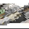 Mexen Elix granieten spoelbak 1-kommer 700 x 500 mm, beige, zwarte sifon - 6526701005-69-B