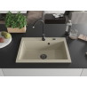 Mexen Elix graniidist 1-kauseline valamu 700 x 500 mm, beež, must sifoon - 6526701005-69-B