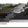 Mexen Elix Granitspüle 1-beckig 700 x 500 mm, schwarz, schwarzer Siphon - 6526701005-77-B