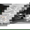 Mexen Kioto paroi de douche Walk-in 140 x 200 cm, vague blanche 8 mm, chrome - 800-140-101-01-97