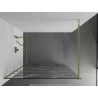 Mexen Kioto dušisein Walk-in 70 x 200 cm, läbipaistev/valge laineline 8 mm, kuldne - 800-070-101-50-97
