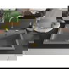 Mexen Elix granieten spoelbak 1-komer 800 x 500 mm, grijs, gouden sifon - 6527801005-71-G