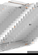 Mexen Lunar T Duschkabine, rechts öffnend, 120 x 90 cm, transparent, Roségold - 834T-120-090-60-00-P