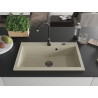 Mexen Elix 1-komoriline graniitköögivalamu, 800 x 500 mm, beež, must sifoon - 6527801005-69-B
