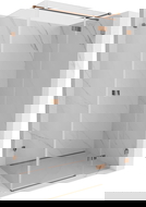 Mexen Lunar T ντουζιέρα αναδιπλούμενη δεξιά 140 x 90 cm, διαφανής, ροζ χρυσό